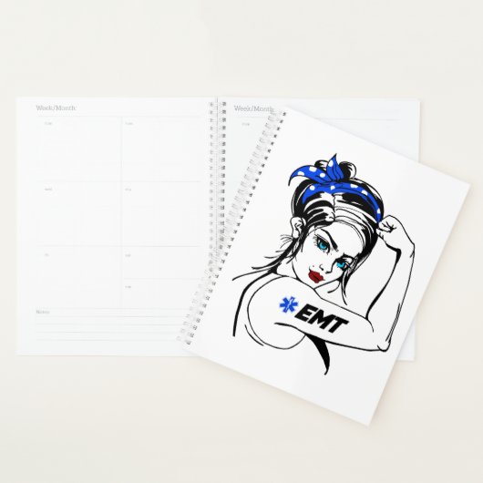 EMS Noodhulp EMT Rosie De Riveter Planner (Display)