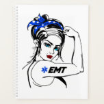 EMS Noodhulp EMT Rosie De Riveter Planner<br><div class="desc">Deze grappige shows van het eerste antwoordapparaat "emt". Ideaal voor medische noodtechnici,  EMT of paramedische studenten die van de medische hulpdiensten en de Amerikaanse medische respons houden.</div>