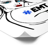 EMS Noodhulp EMT Rosie De Riveter Poster (Hoek)