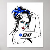 EMS Noodhulp EMT Rosie De Riveter Poster (Voorkant)
