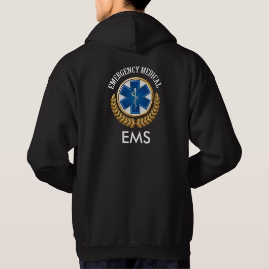 EMS of EMT Terug - beide zijden bekijken Hoodie (Achterkant)