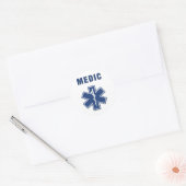 EMS ParaMedic Star of Life Ronde Sticker (Envelop)