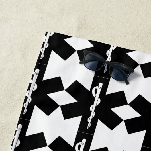 EMS Paramedica en EMT Rescue Logo Strandlaken (In situ)