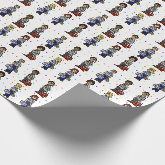 EMS Paramedics Gift Wrap Cadeaupapier (Hoek)