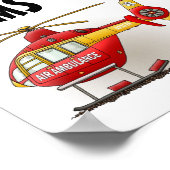 EMS-Poster voor ambulance voertuigen Poster (Hoek)