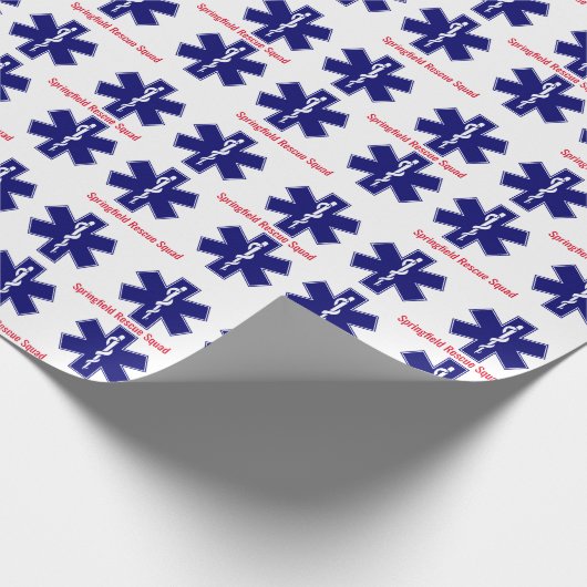 EMS Professional, Paramedische Logo Cadeaupapier (Hoek)