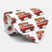 EMS Rescue Van Ambulance Fire Truck Stropdas (Opgerold)