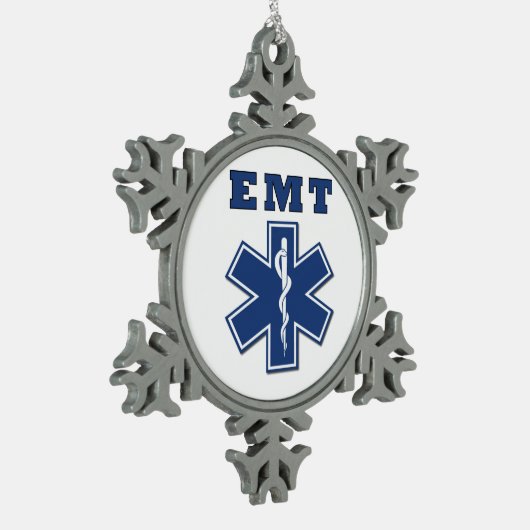 EMS Ster-leven Tin Sneeuwvlok Ornament (Links)