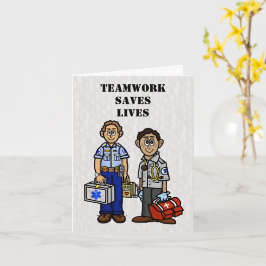 EMS Team Dank u wel Kaart (Gele Bloem)