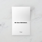 EMS-team redt Sinterklaas kerstkaart Kaart (Binnen)