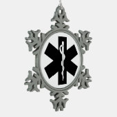 EMS-thema Tin Sneeuwvlok Ornament (Links)