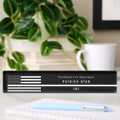 EMS Thin White Line American Flag Monogram Naambordje