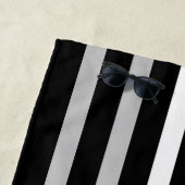 EMS Thin White Line American Flag Monogramed Strandlaken (In situ)