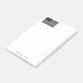 EMS Thin White Line American Flag Naam 4 x 6 toevo Post-it® Notes (Schuin)