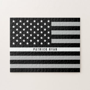 EMS Thin White Line American Flag Naam toevoegen Legpuzzel