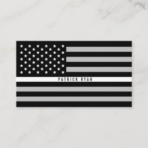 EMS Thin White Line American Flag Professional Visitekaartje