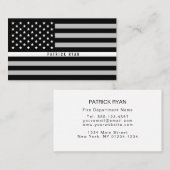EMS Thin White Line American Flag Professional Visitekaartje (Voorkant / Achterkant)