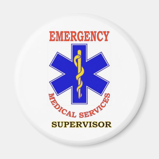 EMS TOEZICHTHOUDER MAGNEET (Voorkant)