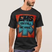 EMS u herfst wij slepen blauw en rode levensster T-shirt (Voorkant)