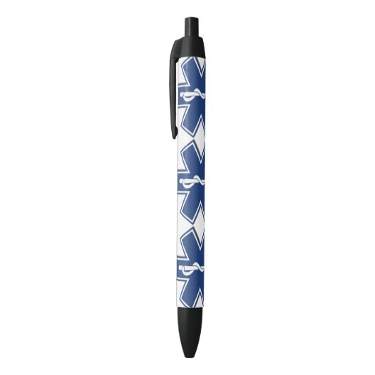 EMS ZWARTE INKT PEN (Top (Verticaal))
