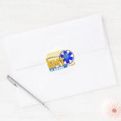 EMT 1STE RESPONDER NOODMEDISCHE TECHNICUS RONDE STICKER (Envelop)