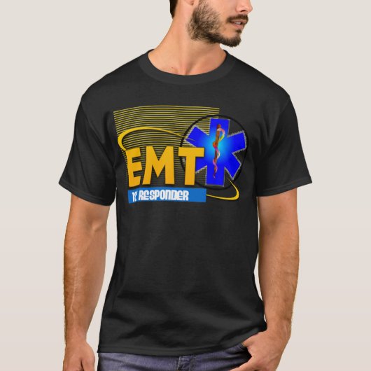 EMT 1STE RESPONDER NOODMEDISCHE TECHNICUS T-SHIRT (Voorkant)