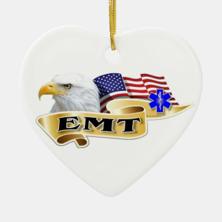 EMT American Pride Eagle Flag Keramisch Ornament