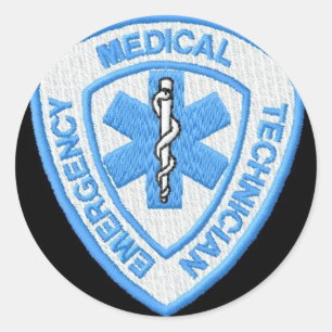 EMT-BADGE RONDE STICKER