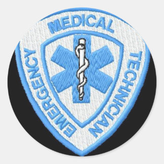 EMT-BADGE RONDE STICKER