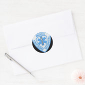 EMT-BADGE RONDE STICKER (Envelop)