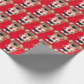 EMT-Beer met korrelig verpakkingspapier Cadeaupapier (Hoek)