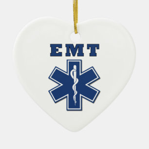 EMT BLAUWE LEVENSSTAR KERAMISCH ORNAMENT