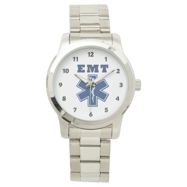 EMT Blue Star of Life Horloge (Voorkant)