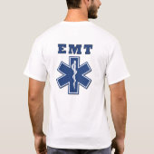 EMT Blue Star of Life T-shirt (Achterkant)