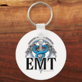 EMT Caduceus Blue Sleutelhanger (Voorkant)