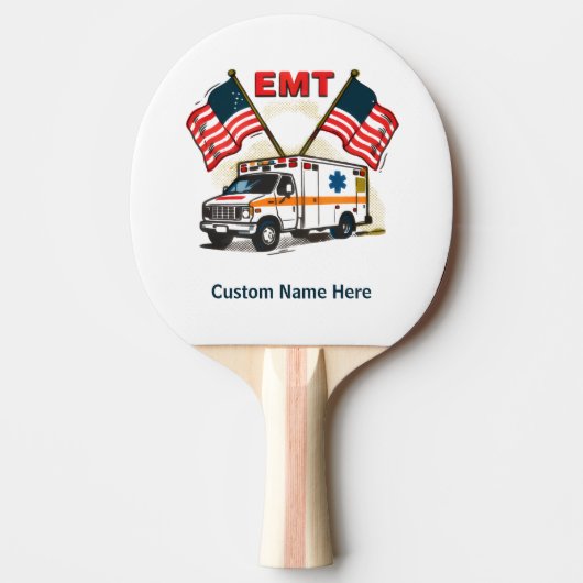 EMT Custom Gift, Perfect for first responders Tafeltennisbatje (Voorkant)