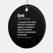 EMT Definition Funny EMS Emergency Medical Technic Keramisch Ornament (Links)
