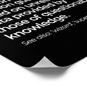 EMT Definition Funny EMS Emergency Medical Technic Poster (Hoek)