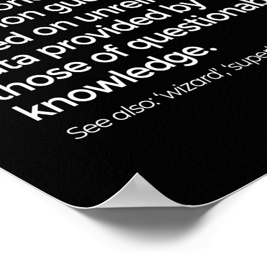 EMT Definition Funny EMS Emergency Medical Technic Poster (Hoek)