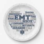 EMT-denimstructuur Papieren Bordje (Voorkant)