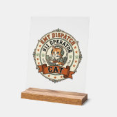EMT-dispatch 911-operator Cat EMT-dispatch 911-tel Acryl Bord (Hoek)