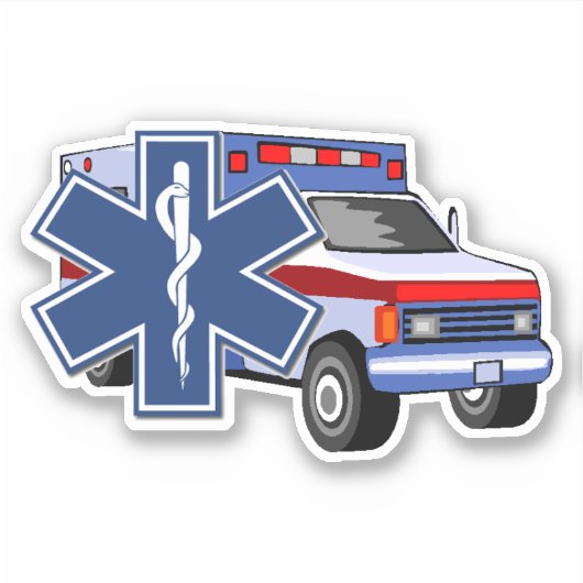 EMT EMS Paramedische Eerste Responders Sticker (Voorkant)