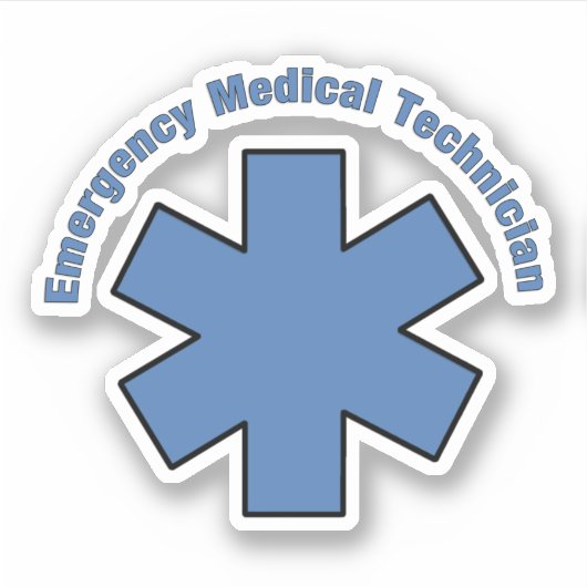EMT EMS Paramedische Eerste Responders Sticker (Voorkant)