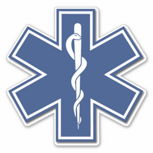 EMT EMS Paramedische Eerste Responders Sticker (Voorkant)