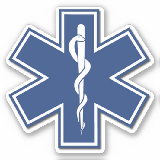 EMT EMS Paramedische Eerste Responders Sticker (Voorkant)