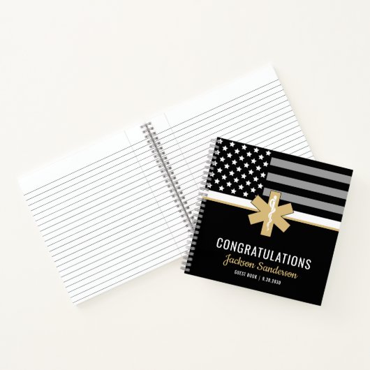 EMT First Responder EMS Retirement Guest Book Notitieboek (Binnen)