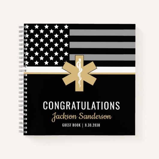 EMT First Responder EMS Retirement Guest Book Notitieboek (Voorkant)