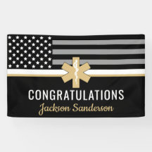 EMT First Responder Thin White Line EMS Retirement