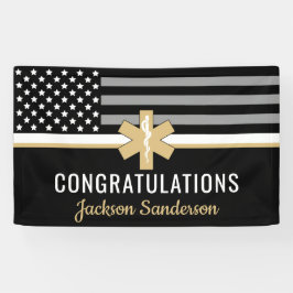 EMT First Responder Thin White Line EMS Retirement Spandoek