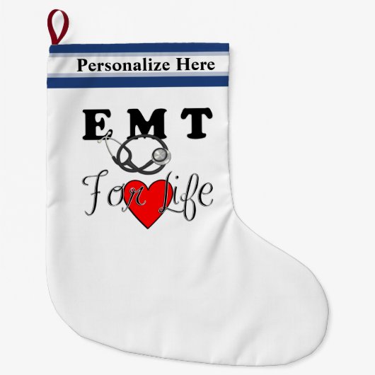 EMT for Life Grote Kerstsok (Voorkant)